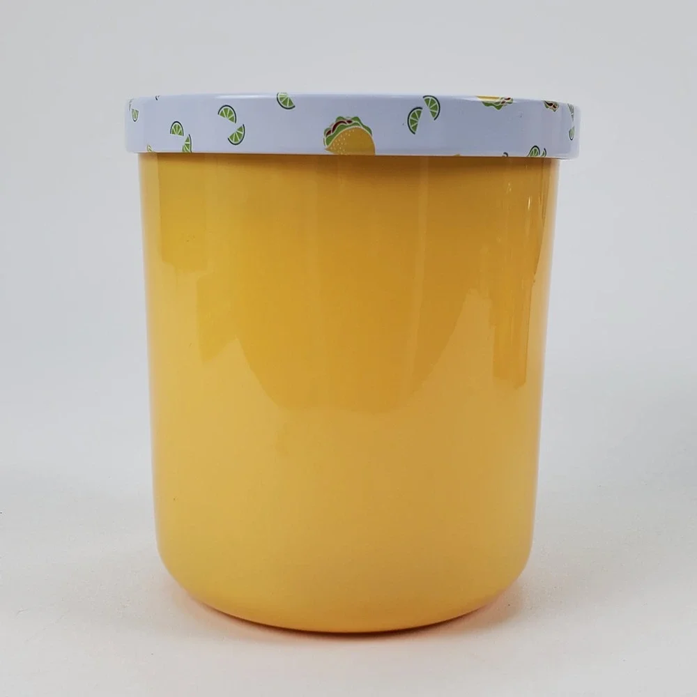 DW Home Taco Tuesday Scented Candle Yellow Jar Taco Lime Lid 8.8oz DGS4044